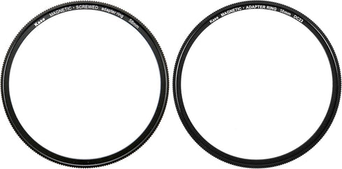 Kase 58mm DIY Adapter Kit - Converts Conventional Screw-in Filter to Magnetic