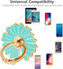 3-Pack Phone Ring Holder, 360 Rotation Glitter Bling Bling Finger Bracket Stand Grip for Smartphones, Tablets, Daisy