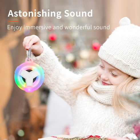 EBODA Bluetooth Shower Speaker, Portable IP67 Waterproof Wireless Speaker with LED Light, 2000mAh