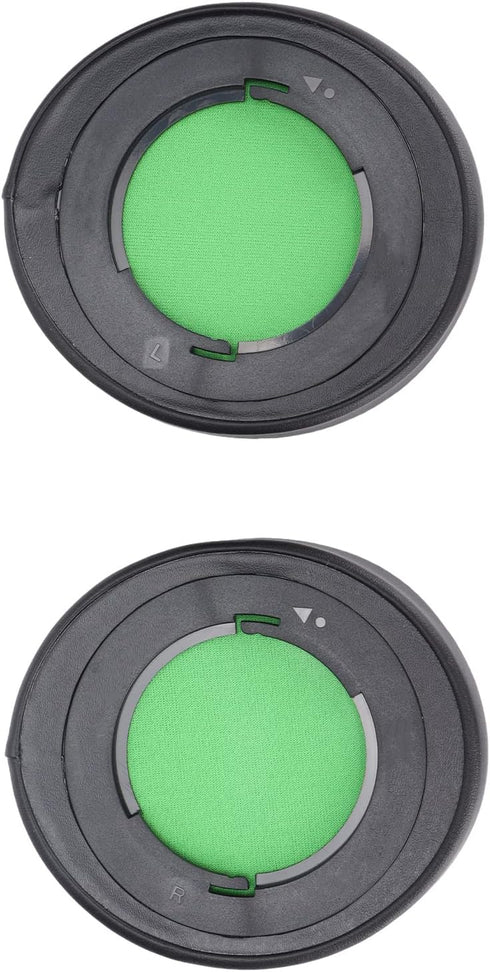 Razer Kraken 7.1 V2 Pro Headphone Ear Pads - Soft Leather Replacement Cushions (Green) for Ultimate Comfort.