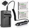 Kastar 2X Battery + Charger for Olympus LI-50B LI-50C & XZ-1 SZ-30MR SZ-10 SZ-11 SZ-20 SP800UZ Stylus Tough-6020