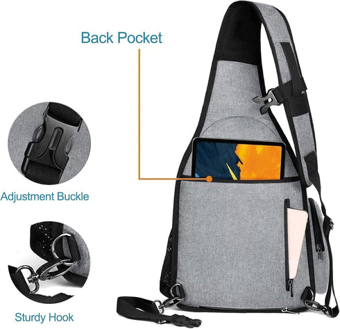MOSISO Camera Bag Sling Backpack, Full Open Case with Tripod Holder, Rain Cover for DSLR/SLR/Mirrorless