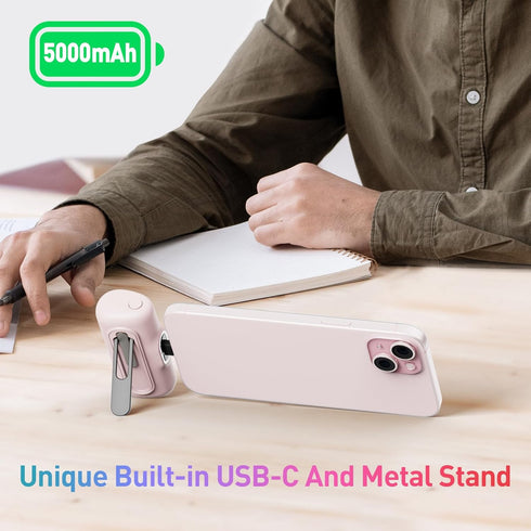 iWALK Portable Charger for iPhone 15 Series, 20W PD Fast Charging Power Bank, 5000mAh Battery Pack