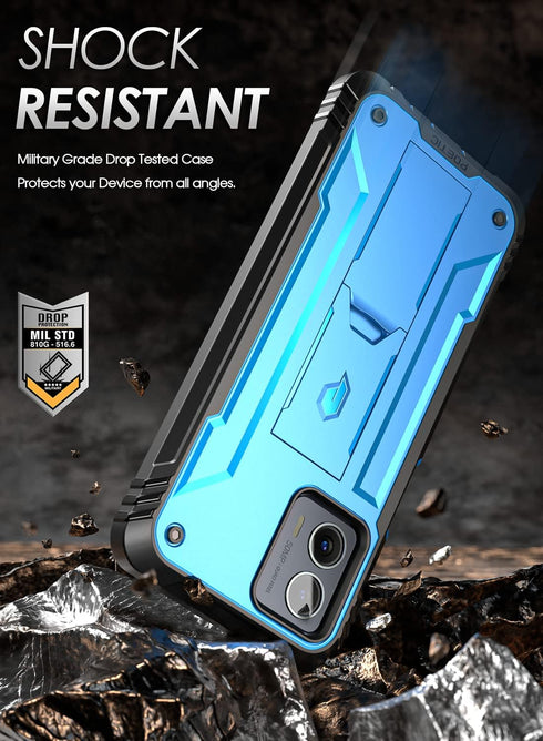 Poetic Revolution Case for Motorola Moto G 5G 2023, Full-Body Shockproof Protective Cover with Kickstand