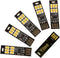 Yitee 5pcs LED Circuit Boards USB Light Keychain Super Bright 6 LEDs
