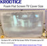 Foam Flat Screen TV Cover - Fits Up to 70"L x 42"W for Protection During Storage or Moving