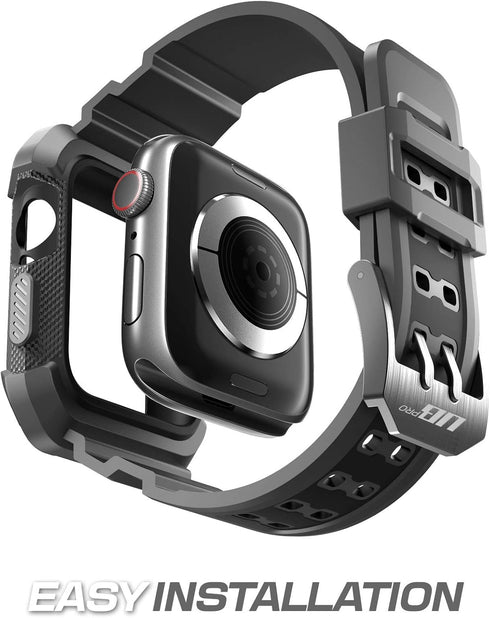 SUPCASE Unicorn Beetle Pro Case for Apple Watch 9/8/7/6/SE/5/4 45/44mm with Band, Rugged Men Cover, Red