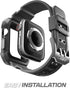 SUPCASE Unicorn Beetle Pro Case for Apple Watch 9/8/7/6/SE/5/4 45/44mm with Band, Rugged Men Cover, Red