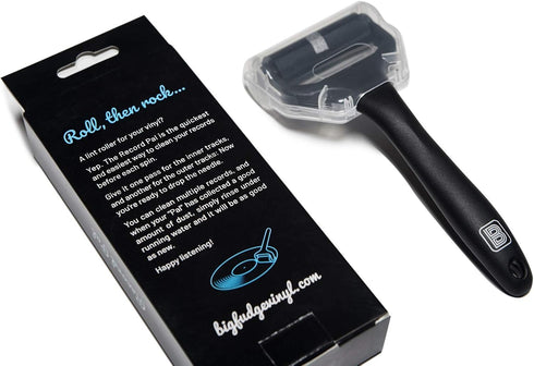 Big Fudge Record Pal Vinyl Roller Cleaner, Black Vinyl Record Cleaner in Gift Pack, Silicone Lint Roller for LP Records