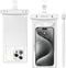 wellhouse Waterproof Phone Pouch, Case for iPhone 15/14/13/12 Pro Max, IPX8 3D Dry Bag Beach Essentials - White