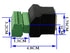 zdyCGTime RJ45 Female Plug to 8P 8C Female Bolt Screw Type Terminals Ethernet Network Plug Cable (2 Pack/F)