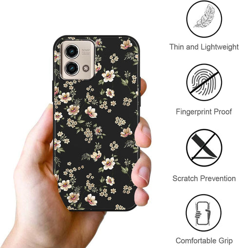 Zrutru 5G 2023 4G 6.6",White Floral Phone Case for Motorola Moto G Stylus Not Compatible with Flower Print Pattern