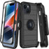 Shop iPhone 14 Plus Case (6.7") - Rugged Black Cover with Kickstand, Military Grade Shockproof Protection & Belt Clip