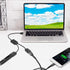 SAISN 1 2 2.0 2 USB Y Splitter Cable Male to Female USB Hub Ports Data Cable Power Cord Charging Extension Adapter Wire
