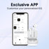 QCY T13 ANC Active Noise Cancelling Wireless Earbuds, Bluetooth 5.3 Headphones with 30H Playtime Charging Case, IPX5