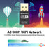 WiFi Adapter for Desktop PC, USB WiFi Adapter, Bluetooth WiFi 2-in-1, 600Mbps Dual Band Wireless Network, Plug and Play