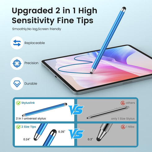 STYLUSLINK 10 Multipack, Screens(20 Stylus Pens for Touch Screens Universal Stylus Pen High Sensitivity, Stylus Pen