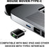 BAGINGAN 3 Mouse Jiggler Compatible with Type C Interface Devices,Undetectable Mini USB-C Mouse Mover