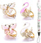 4 Pack Phone Ring Stand, Diamond Bling Butterfly Kickstand Grip, 360 Rotation, 2 Butterfly, 2 Swan