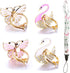 4 Pack Phone Ring Stand, Diamond Bling Butterfly Kickstand Grip, 360 Rotation, 2 Butterfly, 2 Swan