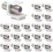 VCE Coax Keystone Jack Insert, 20-Pack 3GHz Coaxial Cable Connector, F-Type RG6 Female to Female for Wall Plate