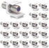 VCE Coax Keystone Jack Insert, 20-Pack 3GHz Coaxial Cable Connector, F-Type RG6 Female to Female for Wall Plate