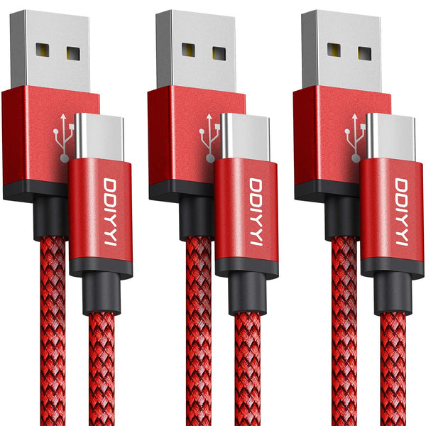 USB Type C Charger Cable 10FT 3 Pack for Kindle Fire HD 7 2022, 10 9th 2019, 8 10th 2020, Paperwhite 11th 2021, Samsung
