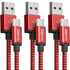 USB Type C Charger Cable 10FT 3 Pack for Kindle Fire HD 7 2022, 10 9th 2019, 8 10th 2020, Paperwhite 11th 2021, Samsung