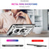 LeYi Compatible Case for iPhone 8/7/6s/6 (2 Pack), Silver with Tempered Glass Screen Protector & Kickstand