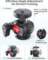 Etour 360 C922 C930e C920 C615 C960 4K N60, 1/4" Webcam Tripod Stand for Desk, Newly Upgraded Small Base & Ballhead