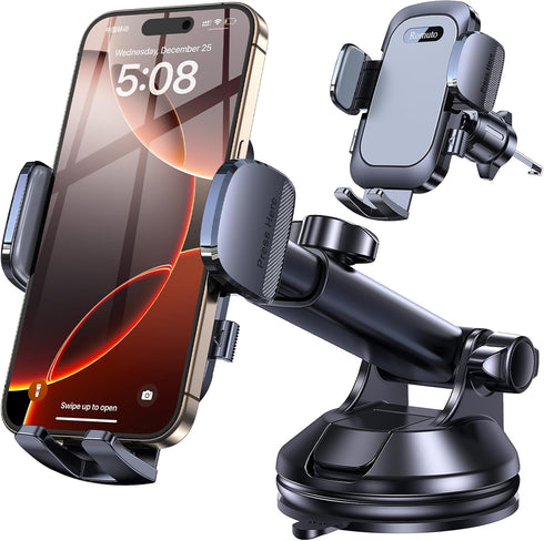 Romuto Car Phone Holder MountStrongest Suction Phone Mount for Car Cell Phone Holders