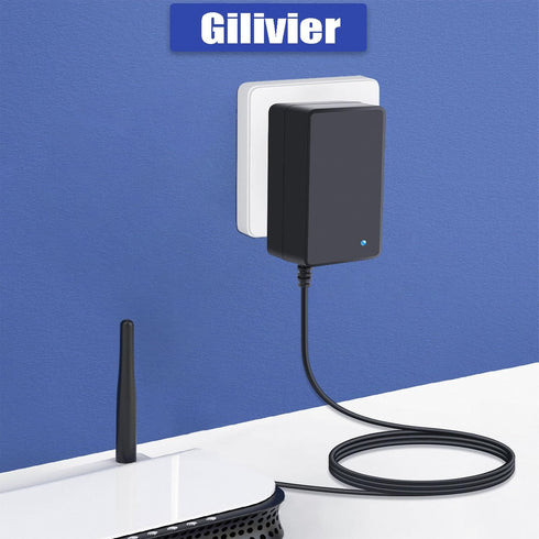 Gilivier 9V 2A 100-240V 9 2000mA 1500mA 1000mA 800mA 500mA 18W 5.5x2.5mm/2.1mm DC Power Supply AC Adapter with Polarity