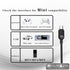 6 A/V Out Digital Cable fit for Canon PowerShot/EOS/DSLR Cameras and Camcorders, Mini USB Cord ft