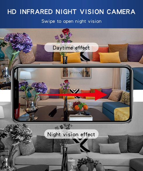 senri Mini Security Camera, 1080P HD WiFi Home Indoor/Outdoor Camera for Baby/Pet/Nanny, Remote Viewing