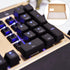 SOLUSTRE Keycap Storage Box, Transparent Mechanical Keyboard Divided Holder for Keycaps, Gaming Keyboard Box