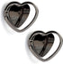 2 Packs Love Heart Shaped Cell Phone Ring Holder Stand, 360 Degree Rotation Finger Ring Kickstand with Polished Metal