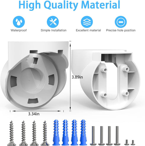 XLTTYWL Nest Flood Light Camera Outdoor Eave Mount Bracket, ABS Protective Case for Google Nest Cam with Floodlight