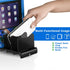 Acrylic Multi Device Organizer Stand, 4 Slots Desktop Storage Holder for Portable Charger Power Banks, Compatible with