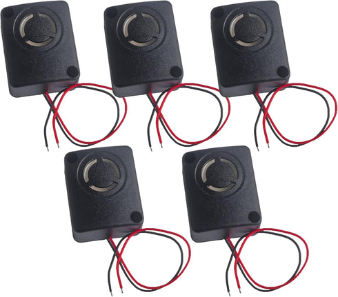 12V DC Mini Piezo Alarm Siren, 110dB High-Decibel Buzzer for Car, Pack of 5