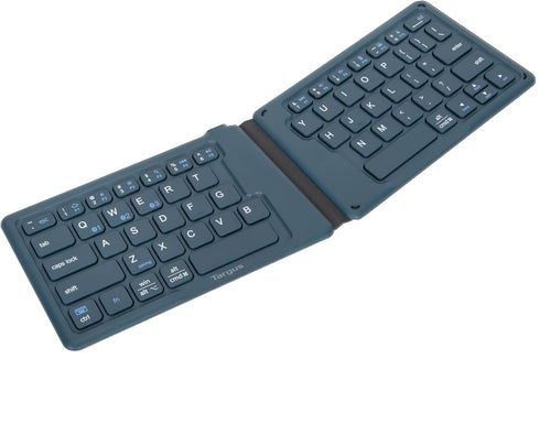 Targus Ergonomic Foldable Bluetooth Keyboard, Split Travel Wireless Keyboard, Rechargeable for Android, iPhone,