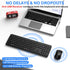EAYBLLY 2.4G Set Wireless Keyboard and Mouse Combo, Full-Size Silent Ergonomic Keyboard and Mouse, Sleep Mode, Long