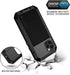 Lanhiem Metal Case for iPhone 12 Pro Max, Heavy Duty Shockproof Rugged Case with Built-in Screen Protector