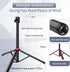 ULANZI MT-79 81" 1/4" 180 2.2lb Extendable Tripod Aluminum Portable Adjustable Light Stand w Screw, Rotation Camera