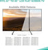 WALI 55 inch 22-65 Inch 110lbs 800 500mm (TVS001), Universal TV Stand TV, TV Stand Mount for LCD Flat Screen TVs, Table