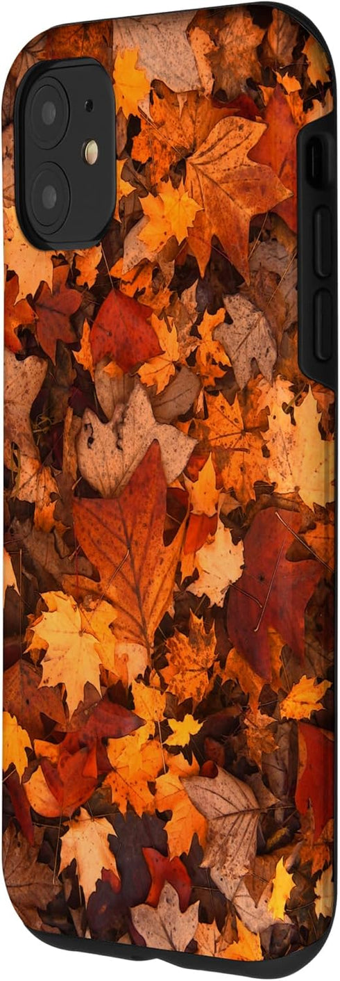 iPhone 11 Happy Fall Leaves Thanksgiving Cell Phone Case for Autumn Season