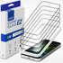 Whitestone 5PACK EZ Glass Screen Protector for iPhone 15 - Full Coverage, Easy Install JIG Included, 2023 Model.