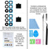 2PCS Galaxy A54 Back Rear Camera Lens Glass Replacement, ASDAWN for Samsung Galaxy A54 with Free Lens Film & Repair Tool