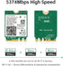 WiFi 6E AX210 NGW Wireless Card - M.2 2230/NGFF WiFi 6E Laptop Module with Bluetooth 5.3, 5400Mbps Tri-Band AX210 WiFi