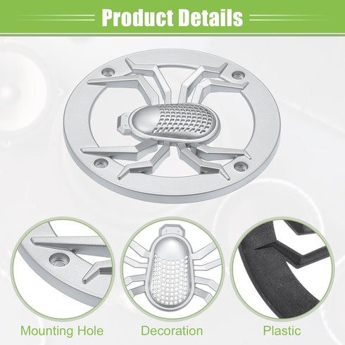 ACROPIX Universal 4" Car Speaker Grills Cover, Round 4 Inch Audio Speaker Subwoofer Guard Protective Case with Mounting