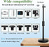 Knatpunff C920 C922 C925e C930e, 1/4" Webcam Stand with Phone Holder, Adjustable Height Desk Camera Mount for Logitech